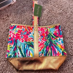 Lilly Pulitzer Fan Sea Pants Wine Tote